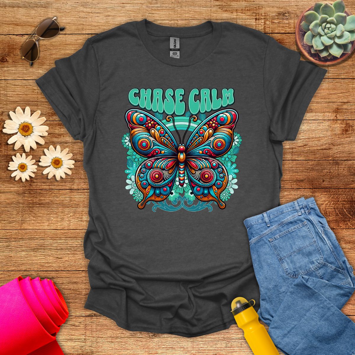 Chase Calm Inspiring Meditation T-Shirt