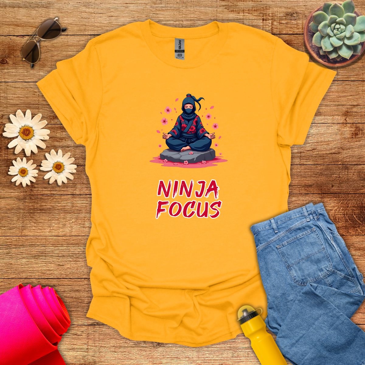 Ninja Focus Meditation T-Shirt