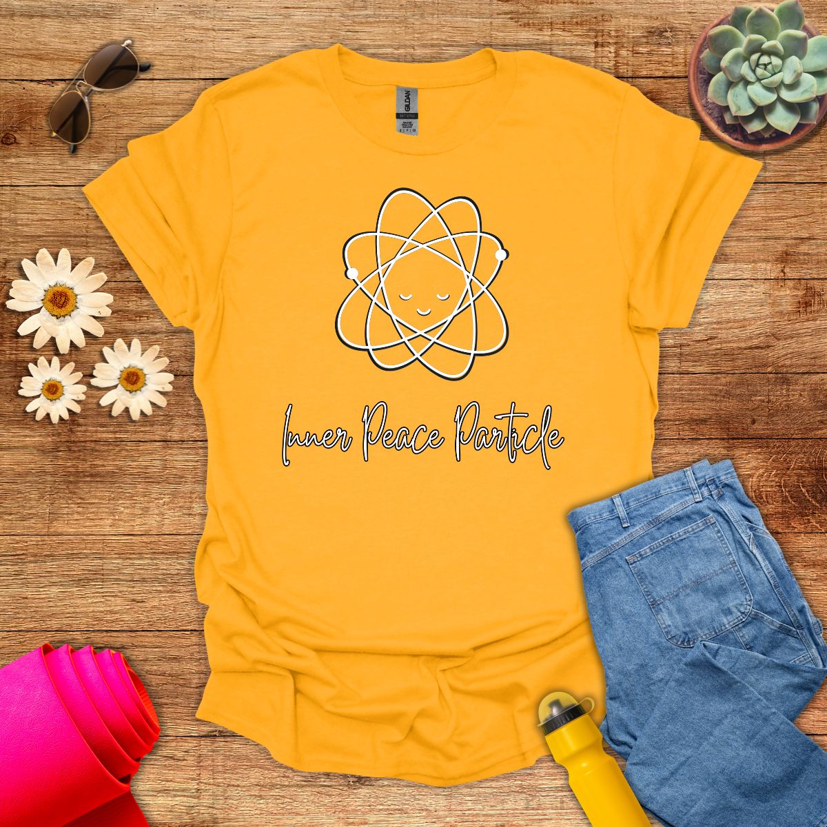 Inner Peace Particle Science Meditation T-Shirt