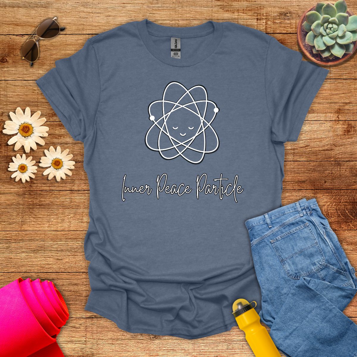 Inner Peace Particle Science Meditation T-Shirt