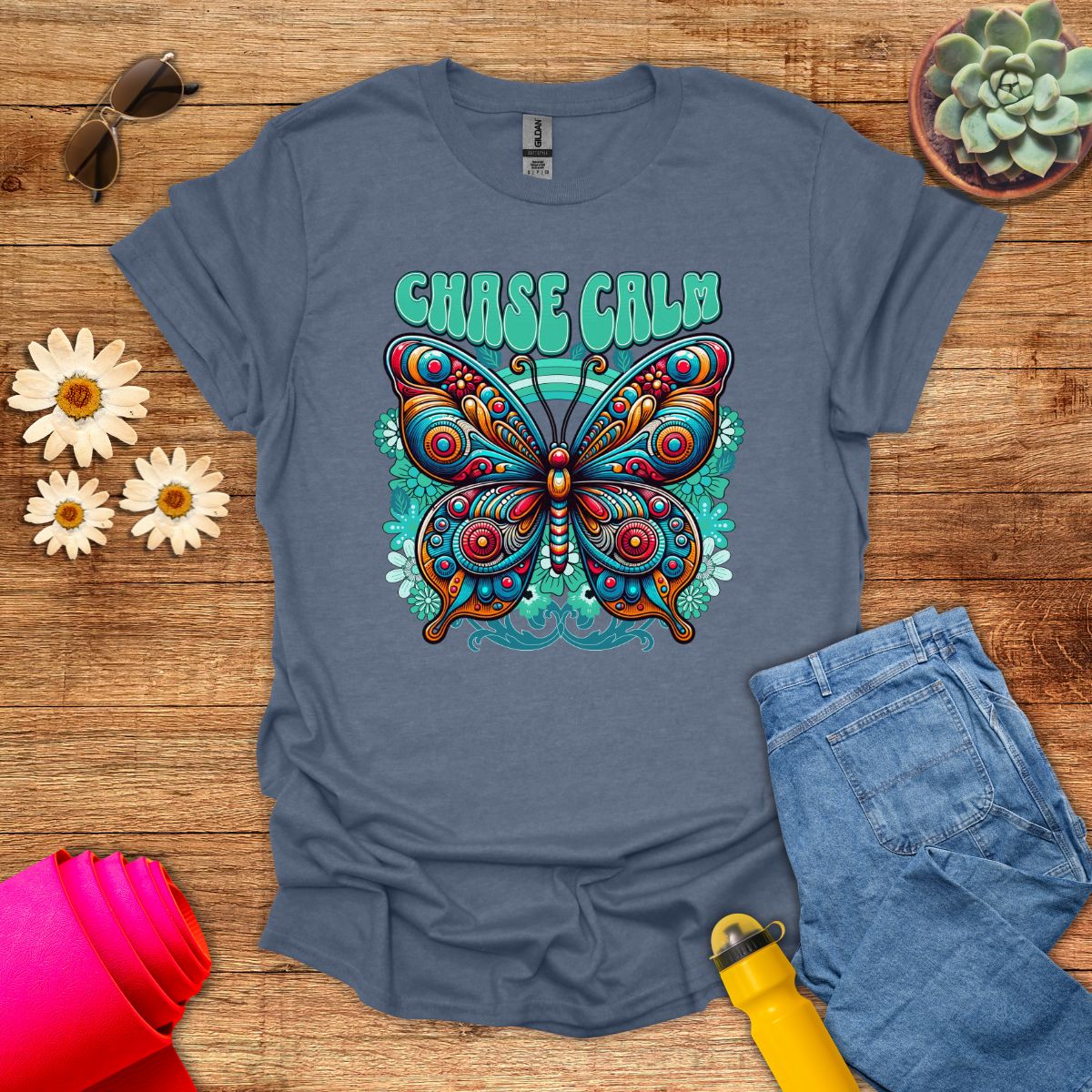 Chase Calm Inspiring Meditation T-Shirt