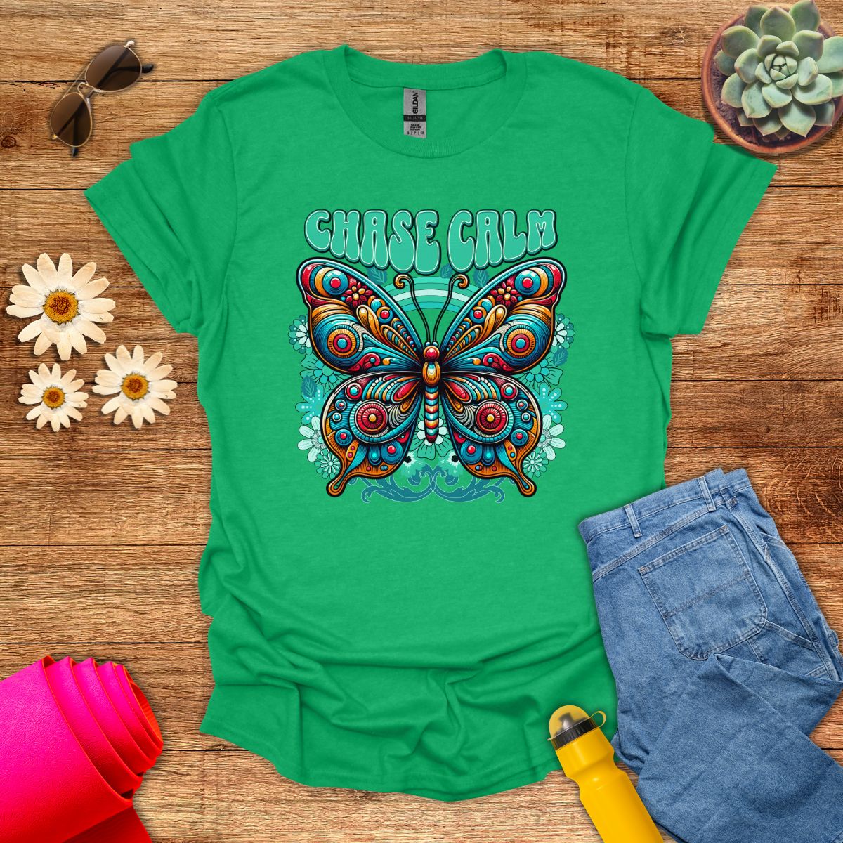 Chase Calm Inspiring Meditation T-Shirt