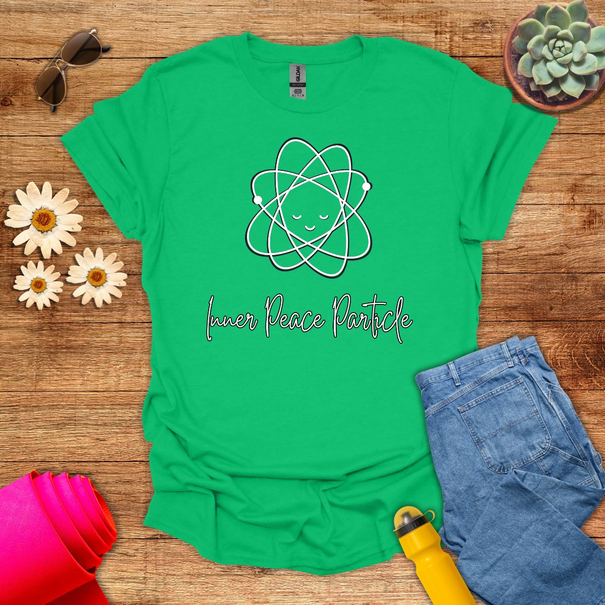 Inner Peace Particle Science Meditation T-Shirt