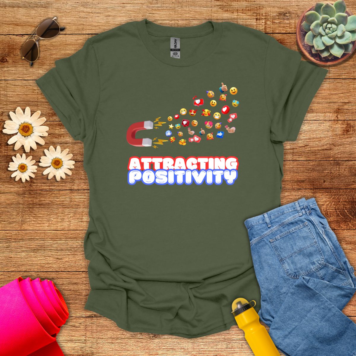 Attracting Positivity Good Vibes T-Shirt