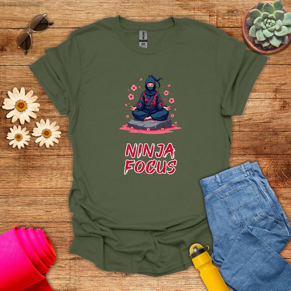 Ninja Focus Meditation T-Shirt