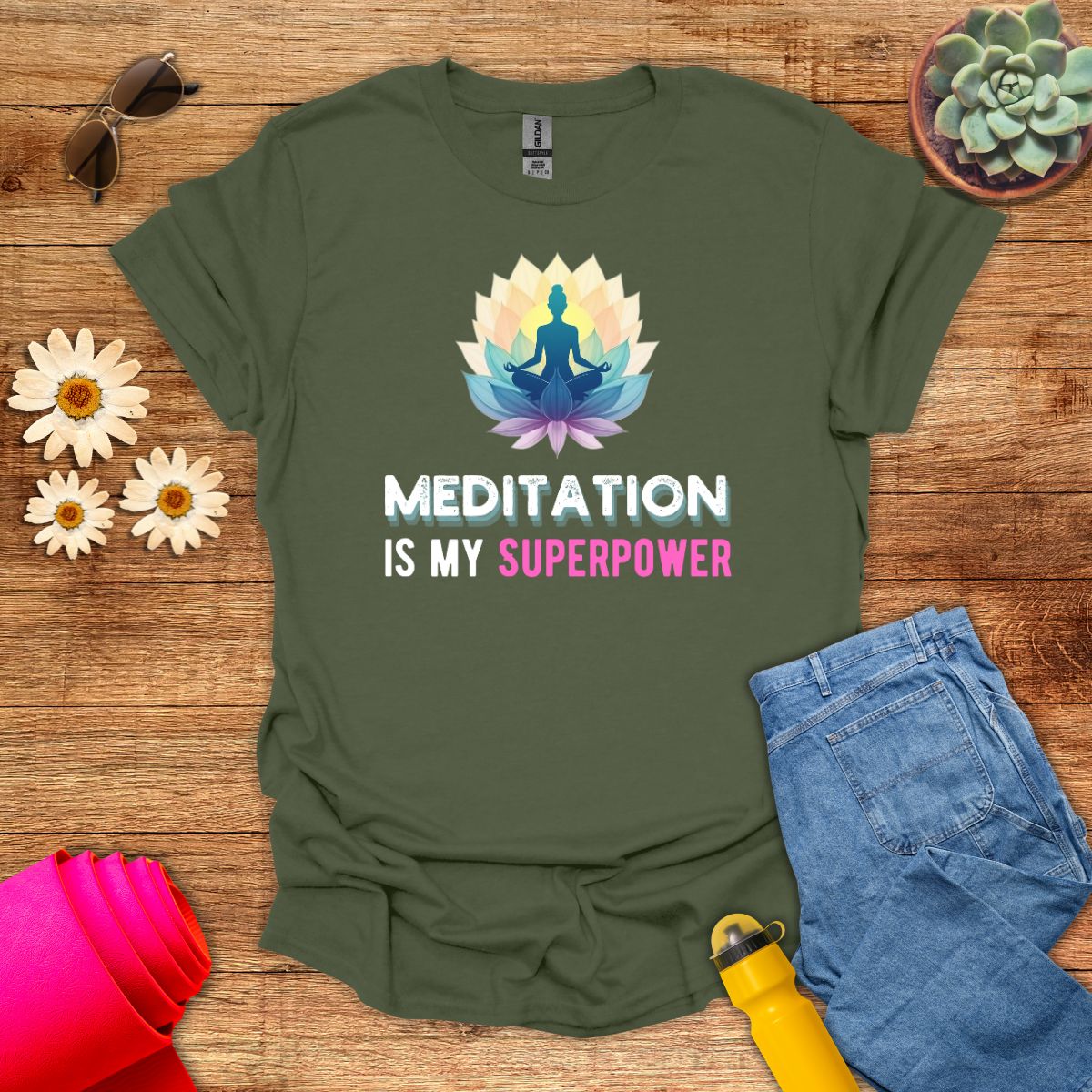 Meditation Is My Superpower T-Shirt