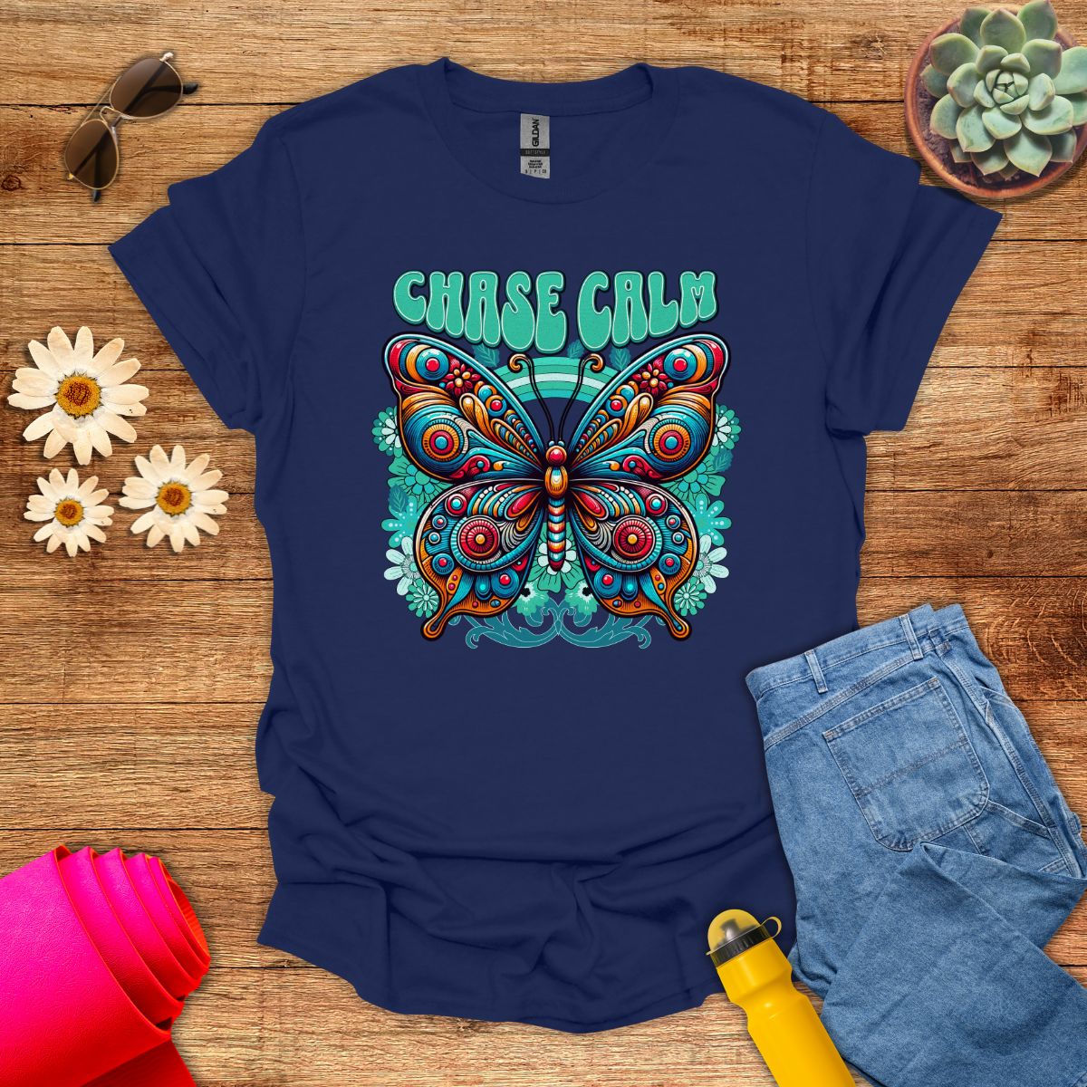 Chase Calm Inspiring Meditation T-Shirt