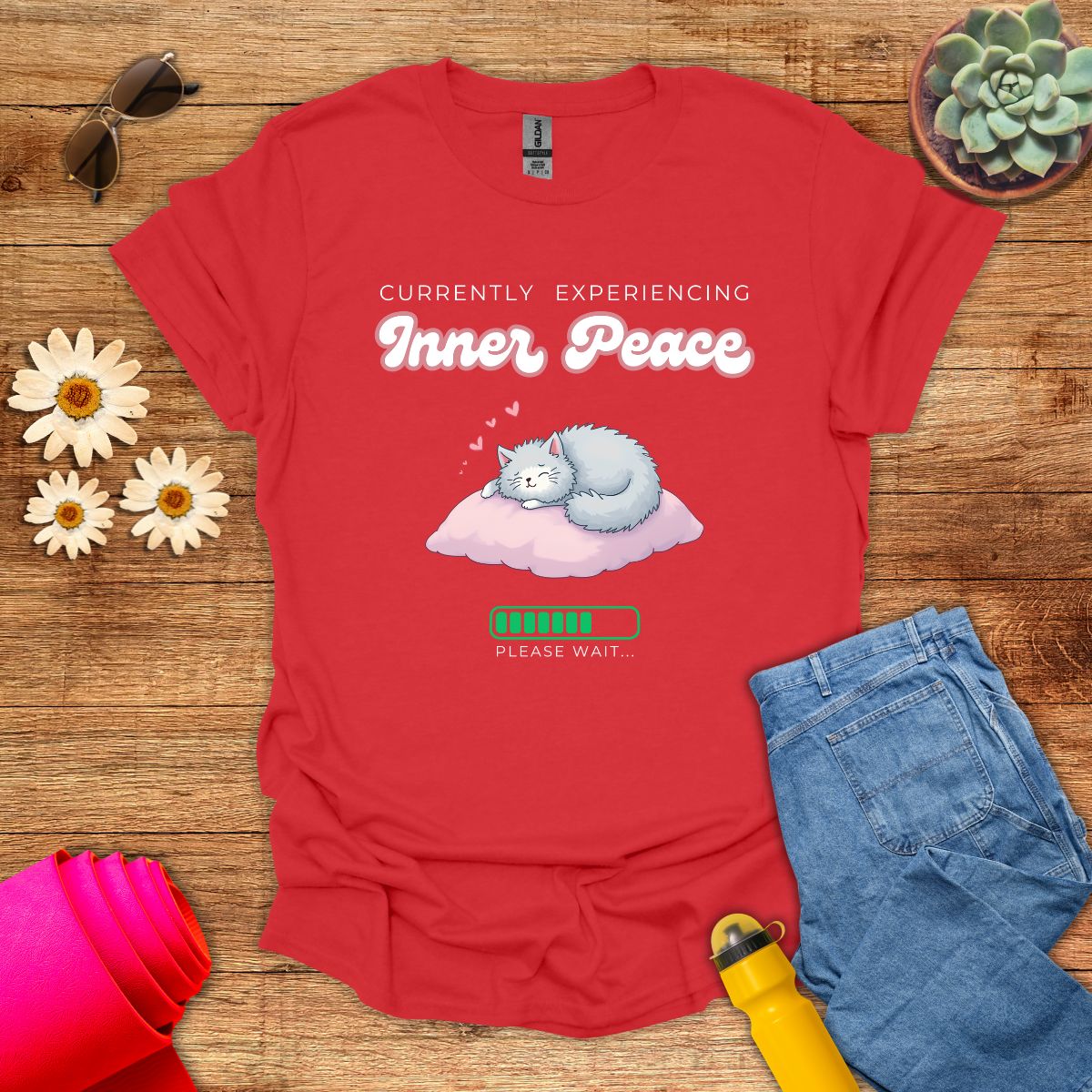 Cute Cat Currently Experiencing Inner Peace T-Shirt