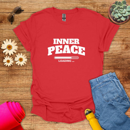 Inner Peace Loading Quirky Meditation T-Shirt