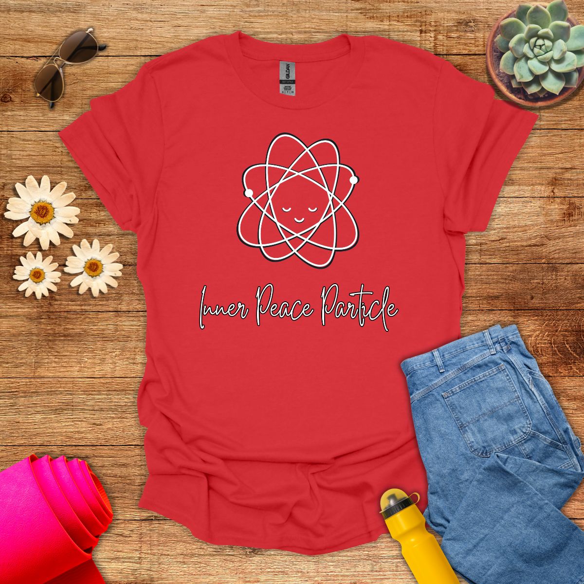 Inner Peace Particle Science Meditation T-Shirt