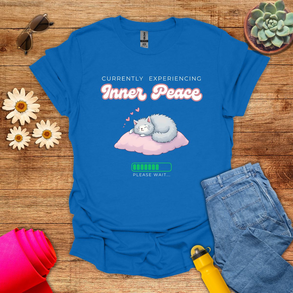 Cute Cat Currently Experiencing Inner Peace T-Shirt