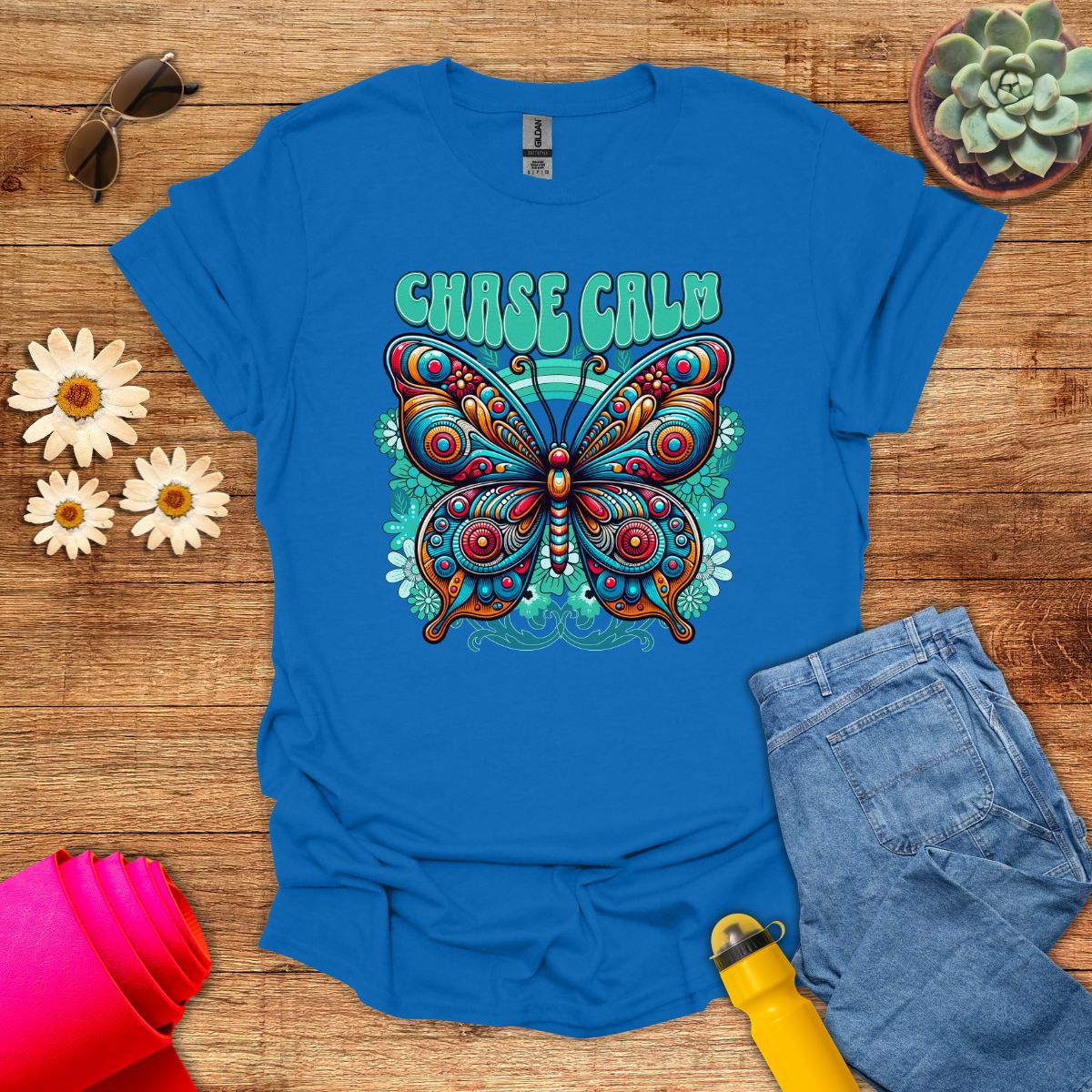 Chase Calm Inspiring Meditation T-Shirt