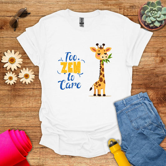 Adorable Too Zen To Care Yoga T-Shirt